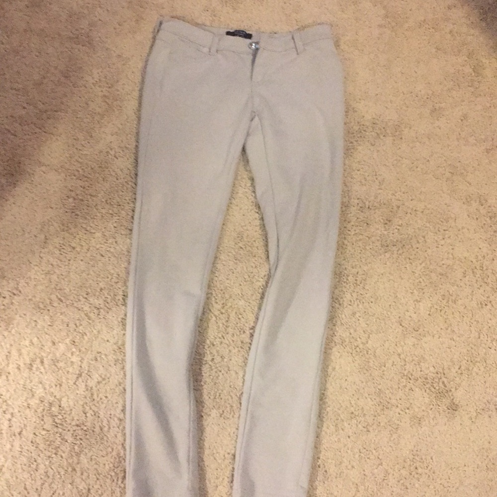 Grey fitted pants